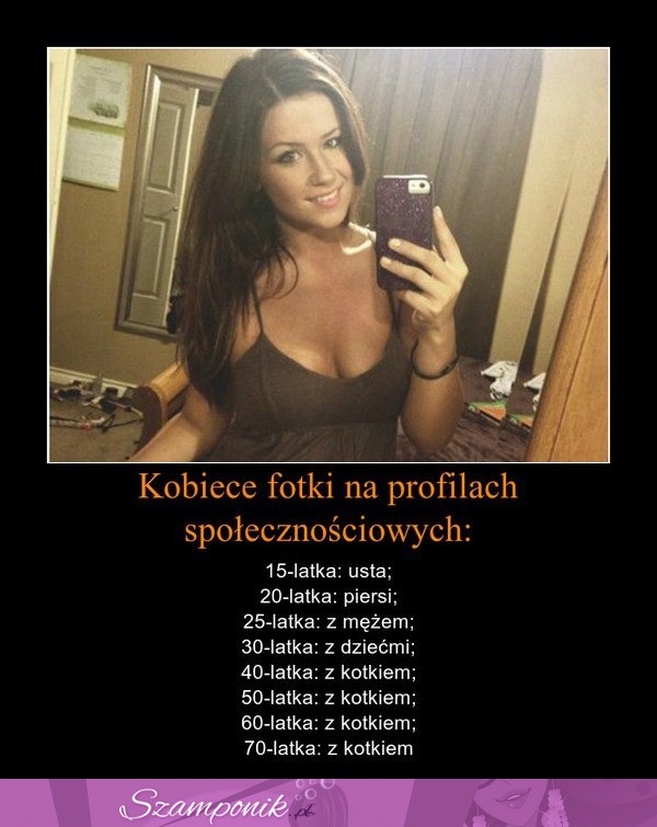 Co KOBIETY pokazują na FOTKACH w zależności od WIEKU?! DOBRE