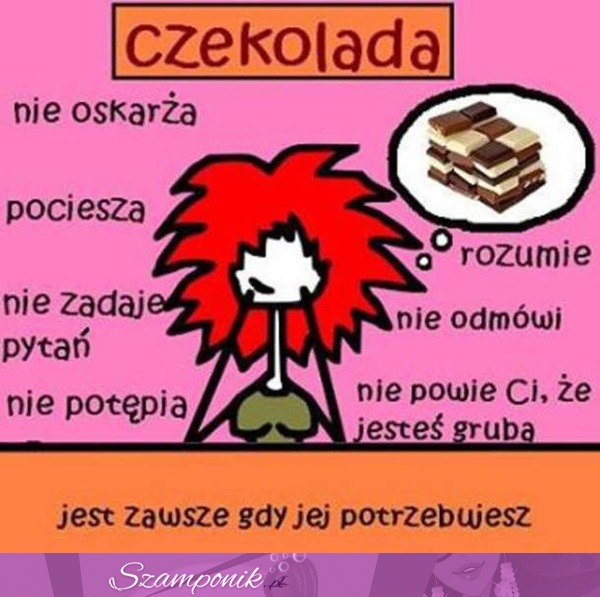 Czekolada, najlepsze lekarstwo ;)