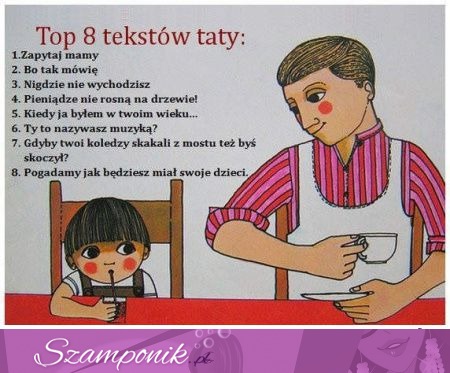 Top 8 tekstów taty