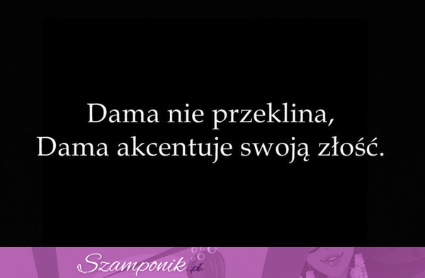 Dama nie przeklina