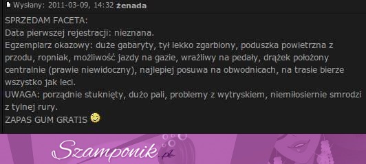 Sprzedam faceta! Data pierwszej rejestracji: nieznana (...)