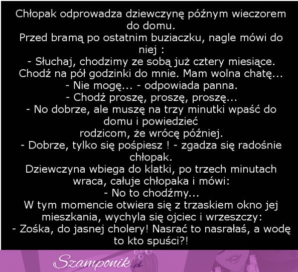 Chłopak odprowadza dziewczynę późnym wieczorem do domu! Zobacz co było dalej ;)