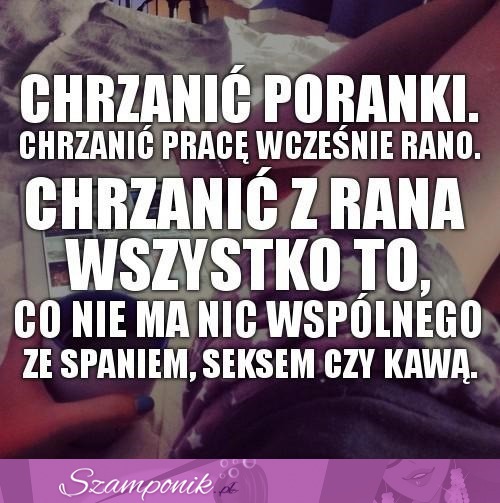 Chrzanić poranki.