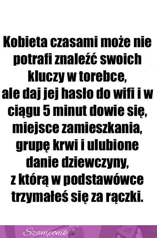 Daj jej tylko hasło do wifi