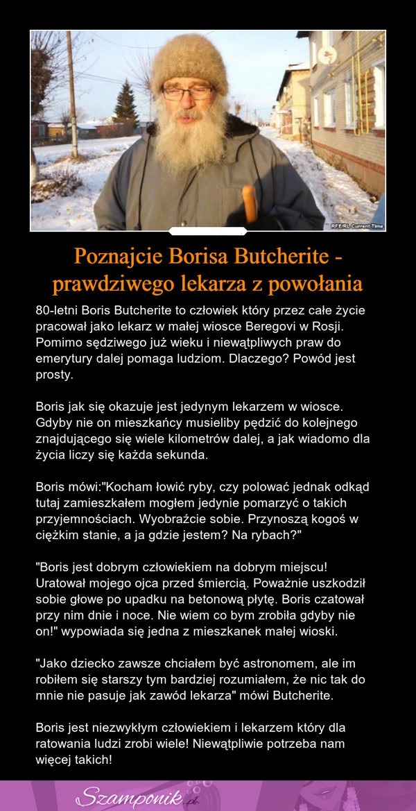 Poznajcie Borisa Butcherite - prawdziwego lekarza z powołania!