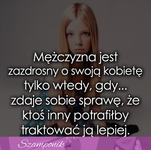 Mężczyzna jest zazdrosny