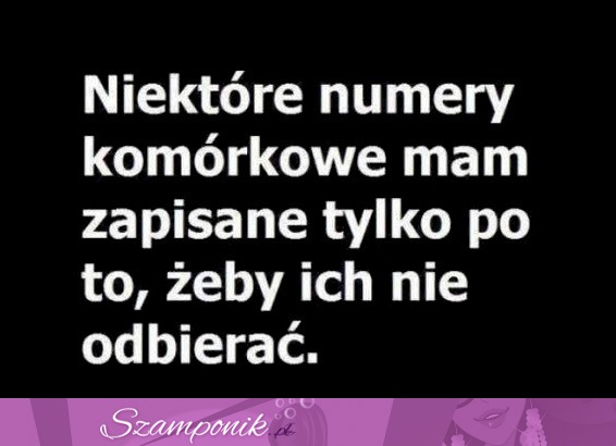 Niektóre numery komórkowe ;P