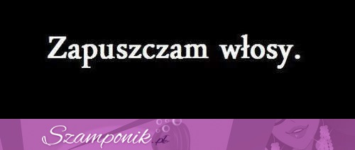 Zapuszczam włosy