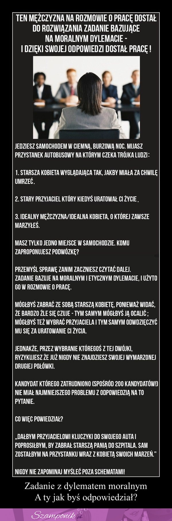 Ten mężczyzna na rozmowie o PRACĘ dostał do rozwiązania ZADANIE! Znasz ODPOWIEDŹ?