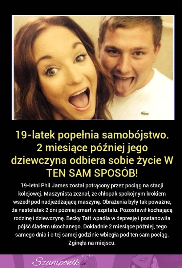 Tragiczna HISTORIA! Dziewczyna popełniła SAMOBÓJSTWO  tak samo jak jej CHŁOPAK! SZOK