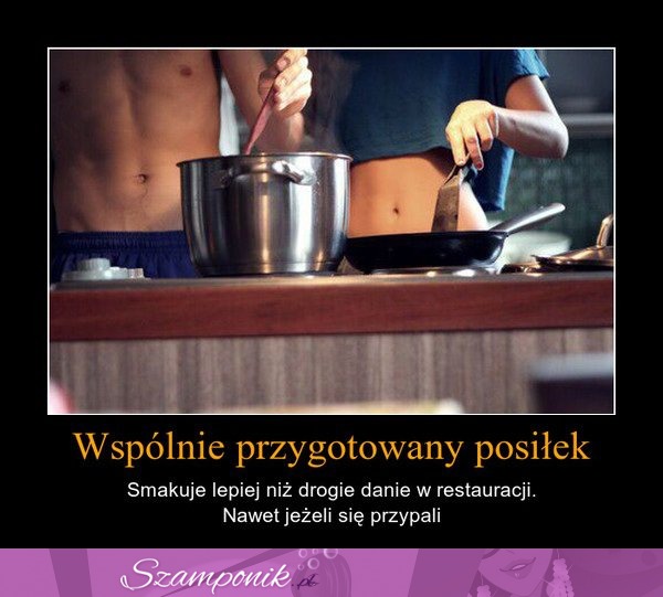 Wspólnie przygotowany posiłek.