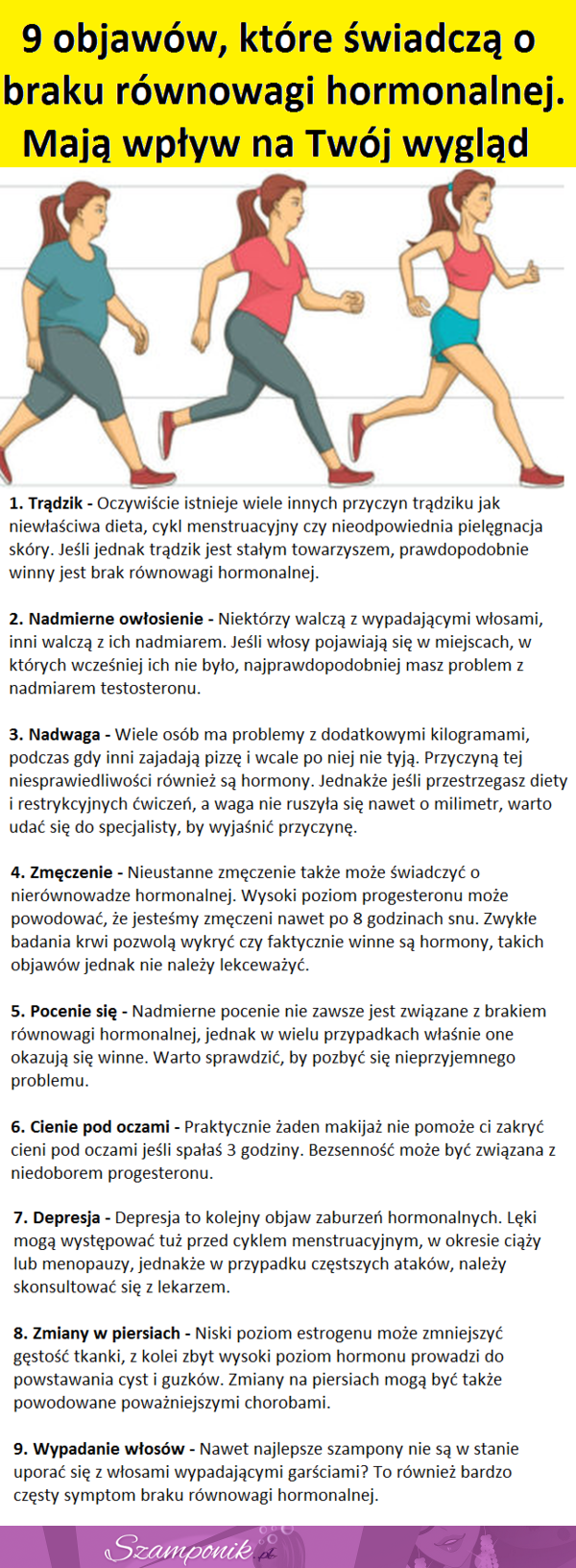 9 objawów, które świadczą o braku równowagi hormonalnej. Mają wpływ na Twój wygląd!