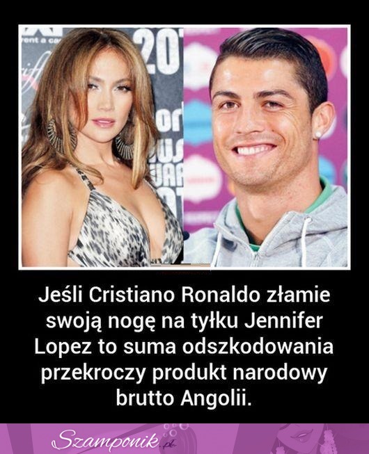 Zobacz co łączy RONALDO z JENNIFER LOPEZ! Ale szok