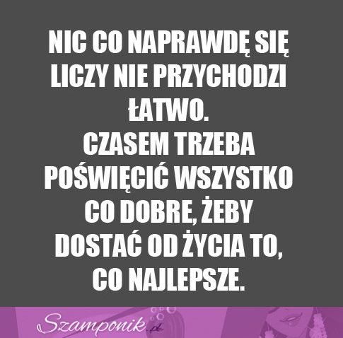 Nic co naprawdę się liczy