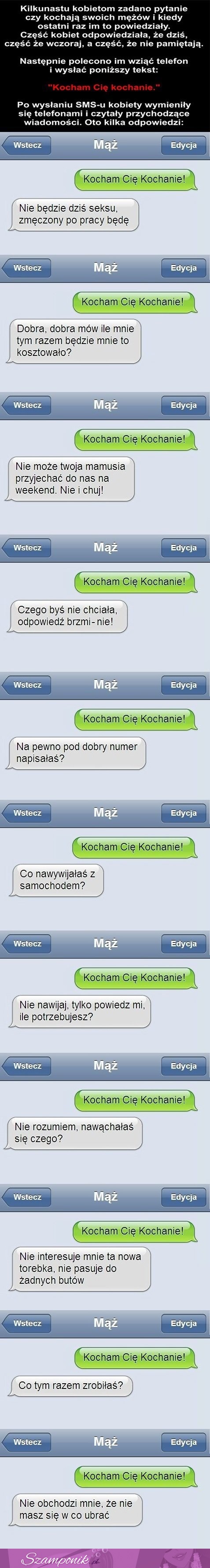 Jak często mówisz swojemu FACETOWI, że go KOCHASZ! Zobacz jak REAGOWALI na SMS od swoich kobiet