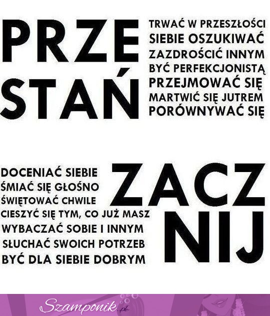 Przestań vs. zacznij