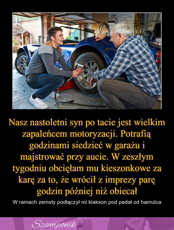 Syn zemścił się na mamie w dosyć pomysłowy sposób :D