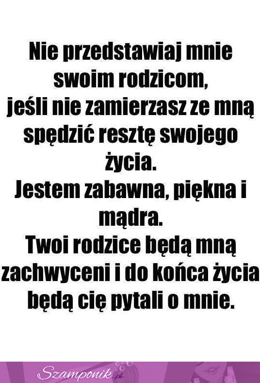 Nie przedstawiaj mnie...