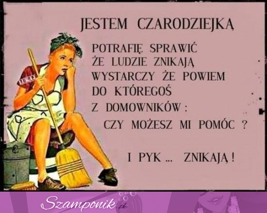 Jestem czarodziejką ;D