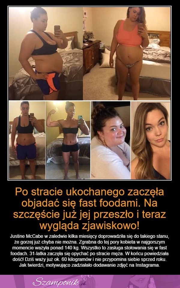 SZOK! Po stracie UKOCHANEGO zaczęła się OBJADAĆ FAST FOODAMI! Zobacz jej METAMORFOZĘ!