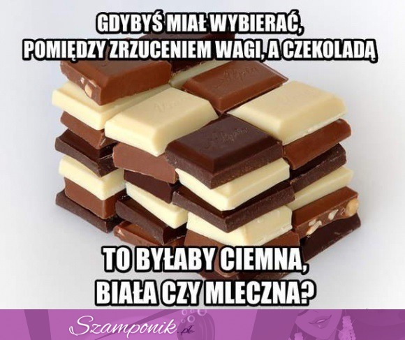 Waga i czekolada hah