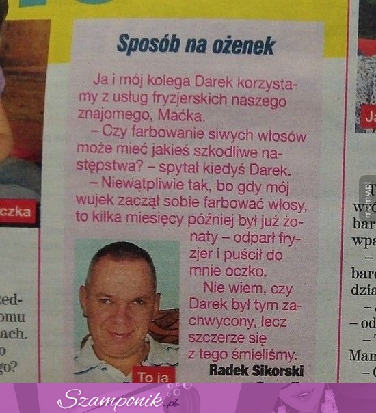 Sposób na ożenek :d Dobre!