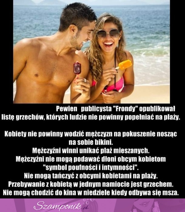 Lista grzechów, których nie powinno się popełniać na plaży :D