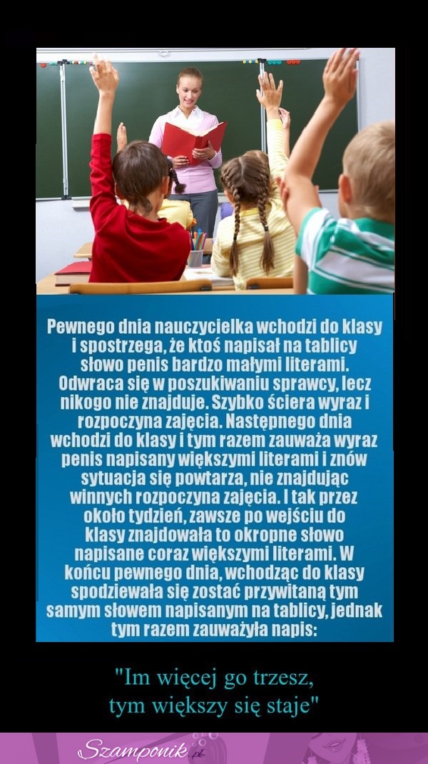 Nauczycielka i jej problemy z uczniami- MOCNY KAWAŁ na dziś! Dzieci są STRASZNE ;D