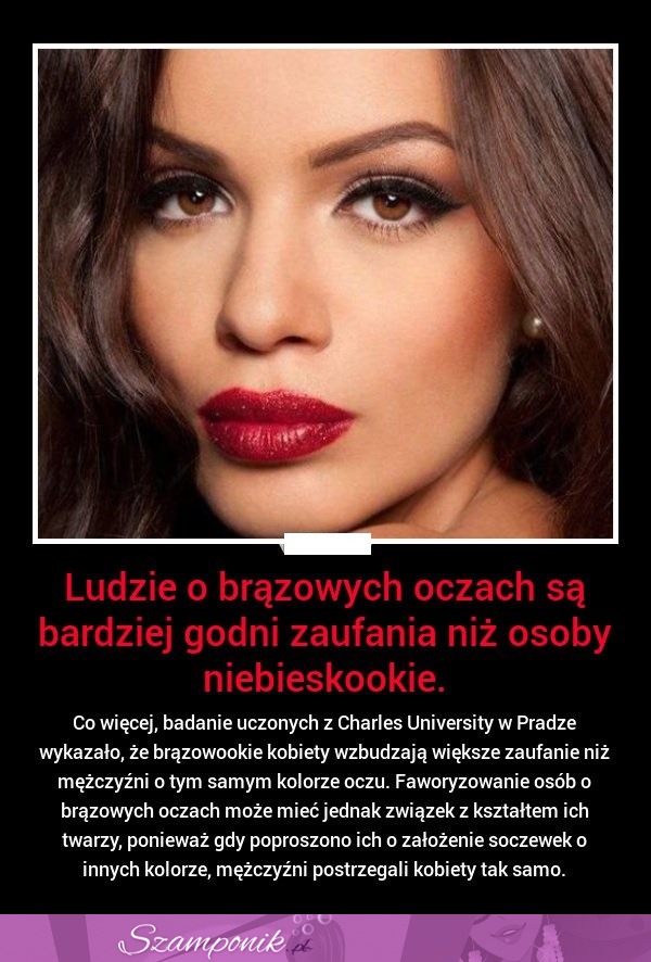 Jak są postrzegani LUDZIE o brązowych oczach? SPRAWDŹ!