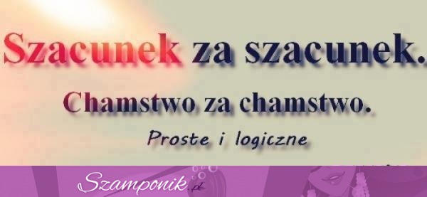 Szacunek za szacunek