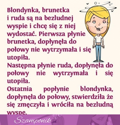 Zobacz KAWAŁ o BLONDYNCE, RUDEJ i BRUNETCE! Haha polewa ;)