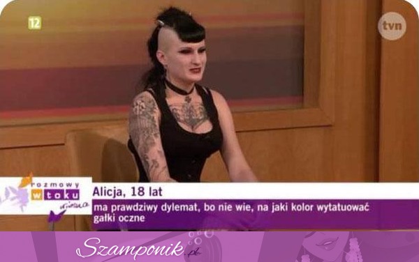 Alicja i jej prawdziwy dylemat, co za żenada