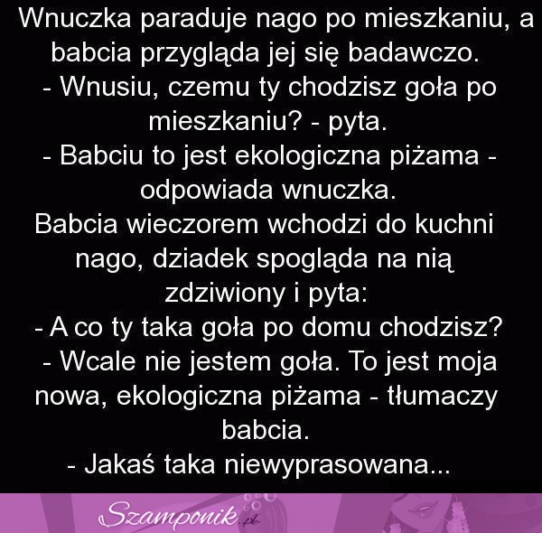 Wnuczka paraduje NAGO po MIESZKANIU, przygląda się temu BABCIA! MEGA DOWCIP ;D