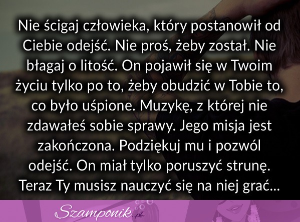 Nie ścigaj człowieka który ...