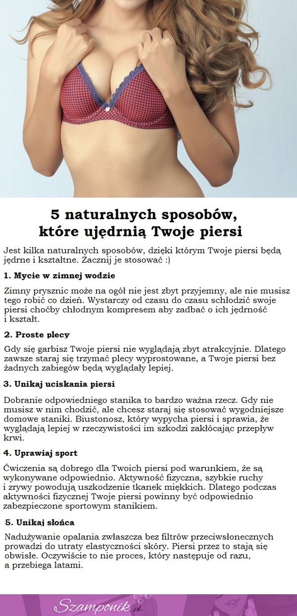 5 NATURALNYCH sposobów, które UJĘDRNIĄ Twoje PIERSI!