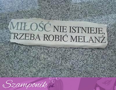 Miłość nie istnieje