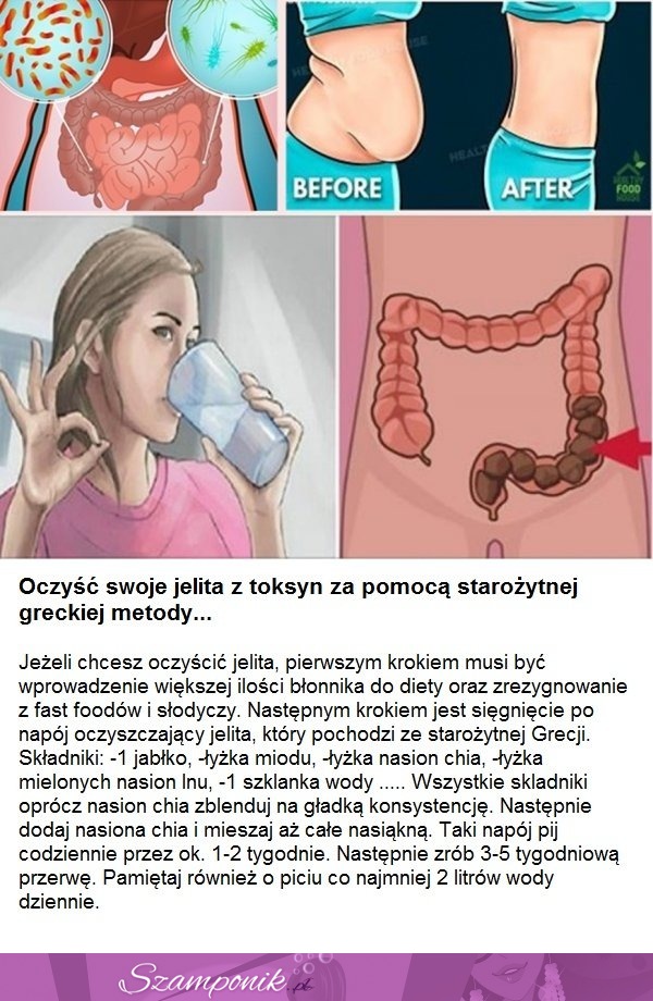 Oczyść swoje jelita z toksyn za pomocą starożytnej, greckiej metody