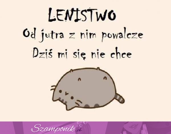 Dziś mi się nie chce-lenistwo ;D