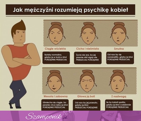 Sprawdź jak MĘŻCZYŹNI rozumieją lub nie PSYCHIKĘ KOBIET!