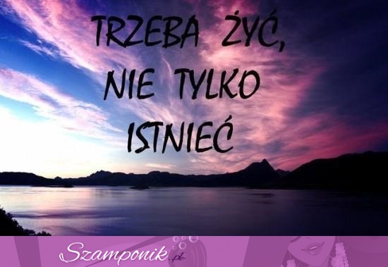 Trzeba żyć!