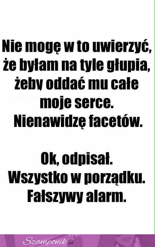 Nie mogę w to uwierzyć