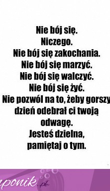 Nie bój się