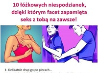 10 łóżkowych niespodzianek, po których facet na pewno cię zapamięta xD