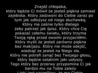 Znjadź chłopaka, który...