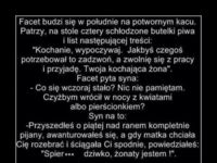 Budzi się facet, kompetnie nic nie pamięta, pyta syna co zrobił, a on... mega kawał, haha