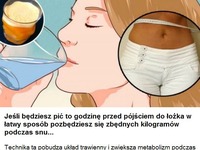 Jeśli będziesz pić to godzinę przed pójściem do łóżka, to w ŁATWY sposób pozbędziesz się ZBĘDNYCH KILOGRAMÓW podczas snu!