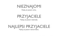 Co o tobie myślą nieznajomi, przyjaciele i najlepsi przyjaciele