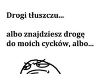 Drogi tłuszczu! Albo znajdziesz drogę do ... ;)