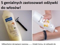 5 genialnych zastosowań odżywki do włosów!