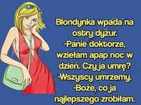 BLONDYNKA wpada do szpitala z problemem! ZOBACZ co powiedział jej lekarz! HAHA DOBRE!